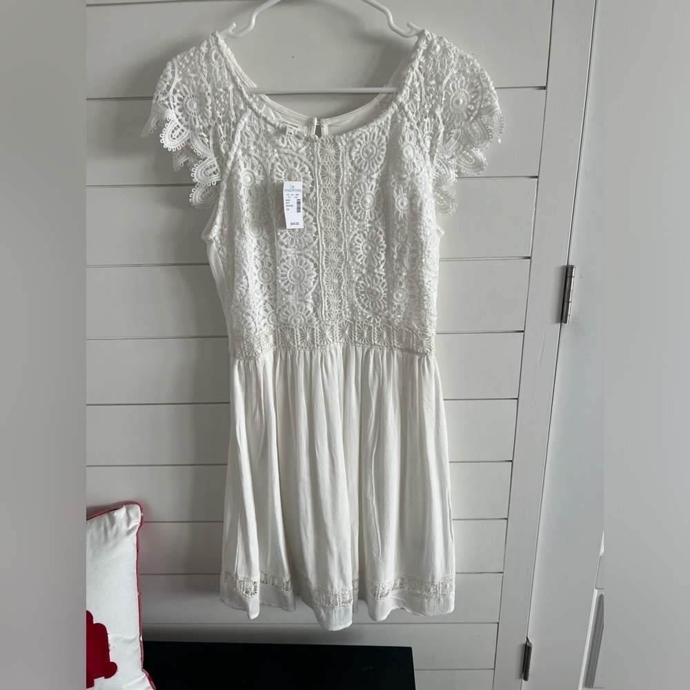 Maurice’s white dress, NWT